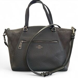 COACH Prairie Satchel & Crossbody | F79999 | Heather Grey Leather & Suede | EUC